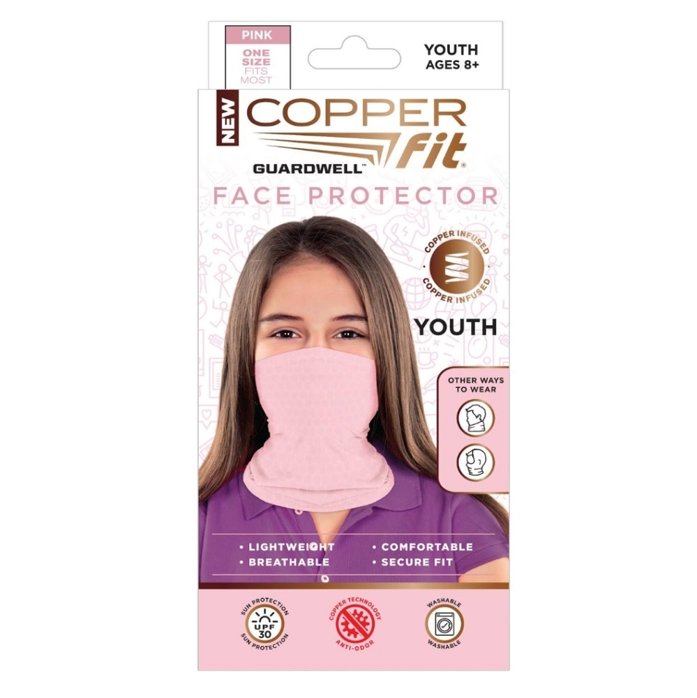 Copper Fit pink youth mask